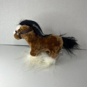 Vintage 1980's Anheuser Busch Clydesdale horse plush 8" RARE
